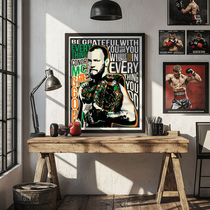 Conor McGregor Pop Art Quote Print | UFC Champion Wall Art | UNFRAMED