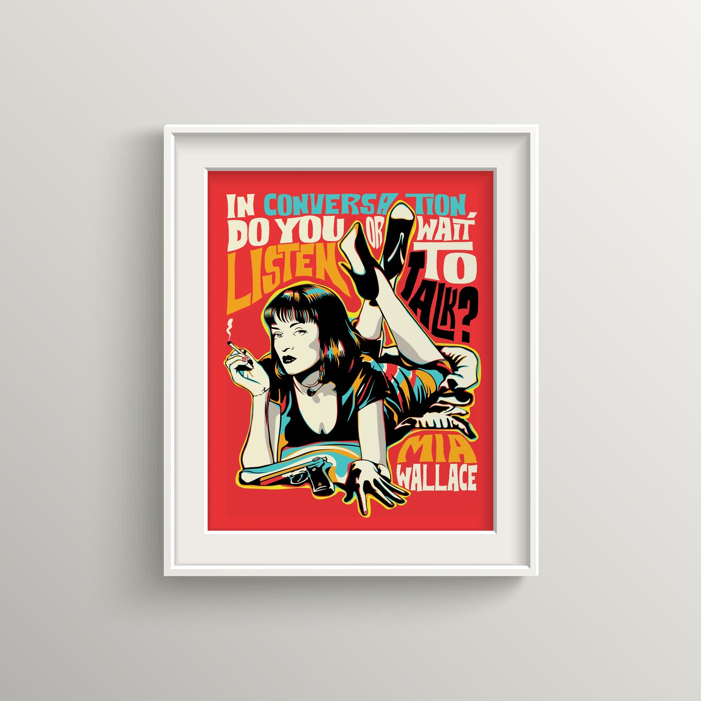 Pop Art Icon Quote of MW | Movie-Inspired Wall Art | Unframed