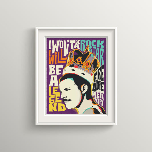 Pop Art Legend Quote | Unframed Wall Art