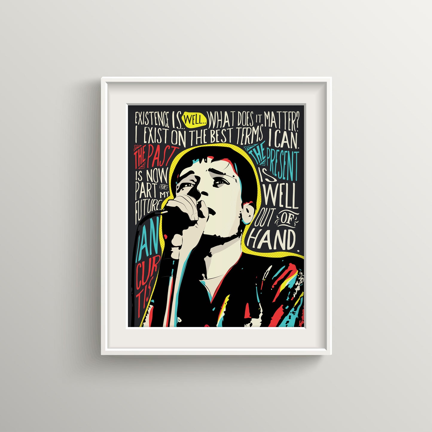 Pop Art IC Quote Print - Existential Musician Portrait Poster