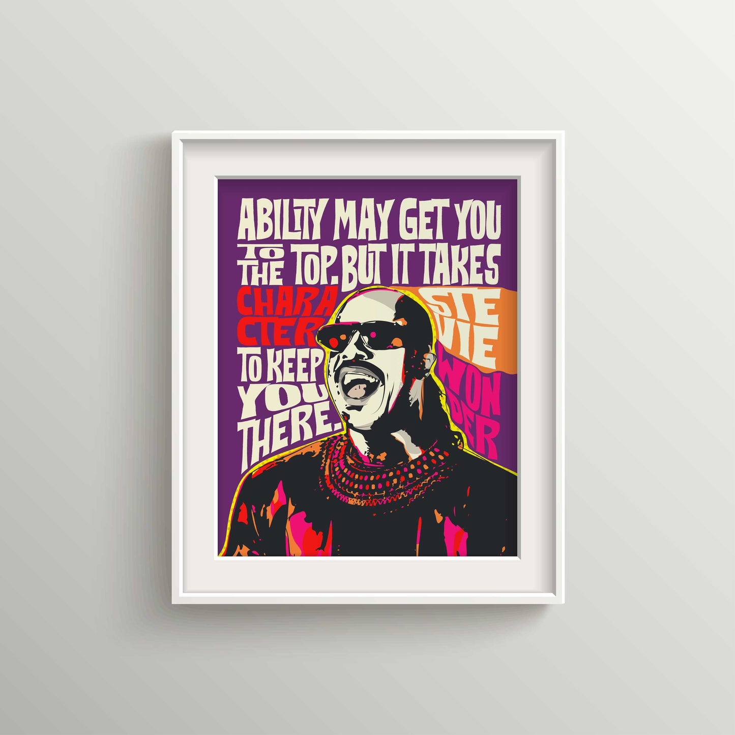 Pop Art Icon Portrait – Legendary Soul Quote Print – Funk & Soul Wall Art