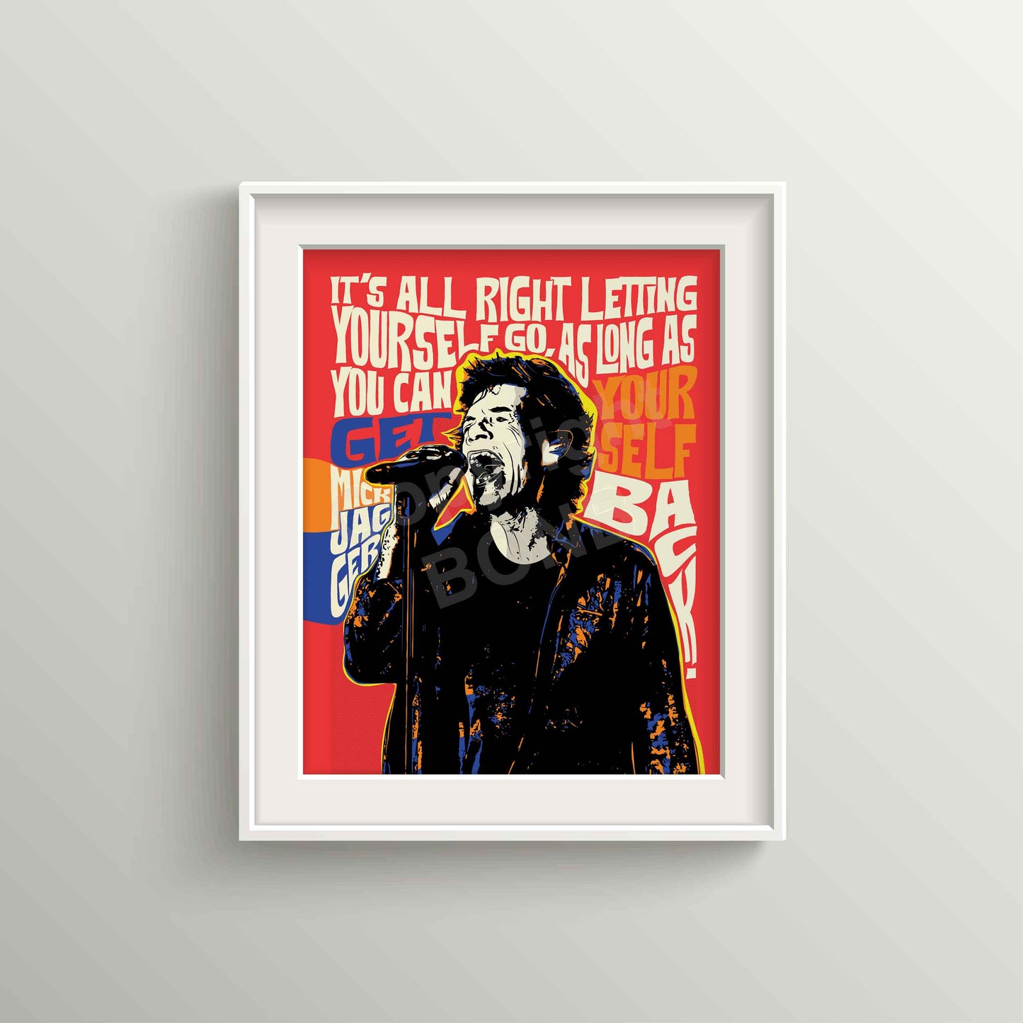 Pop Art Icon Portrait – MJ Quote Print – Dynamic Wall Art