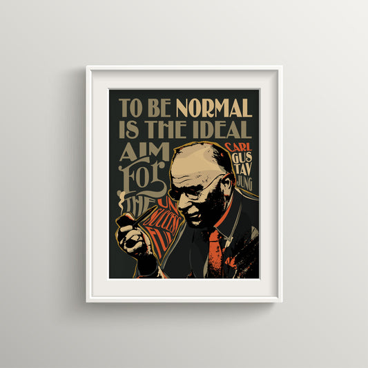 Carl Jung Pop Art Print | Motivational Quote Wall Art UNFRAMED