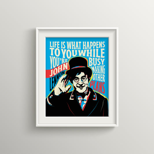 Legendary Music Icon Pop Art Print | Motivational Quote Wall Art | Unframed Print