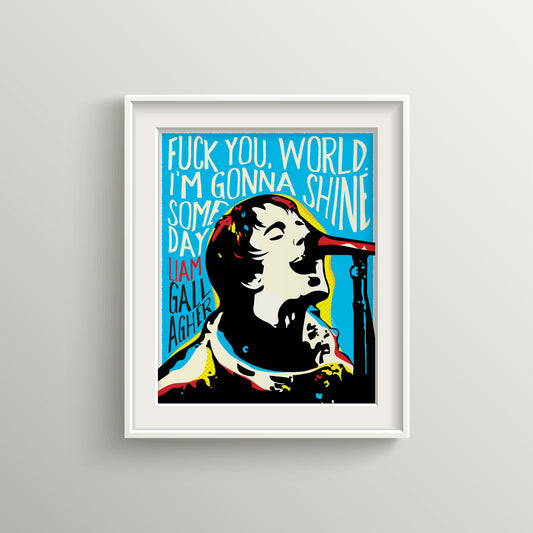 Bold Rock Icon Quote Portrait | Inspirational Wall Art | Unframed Print