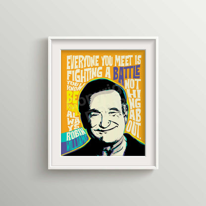 Pop Art Icon Portrait – Inspirational Quote Print – Bold Wall Art