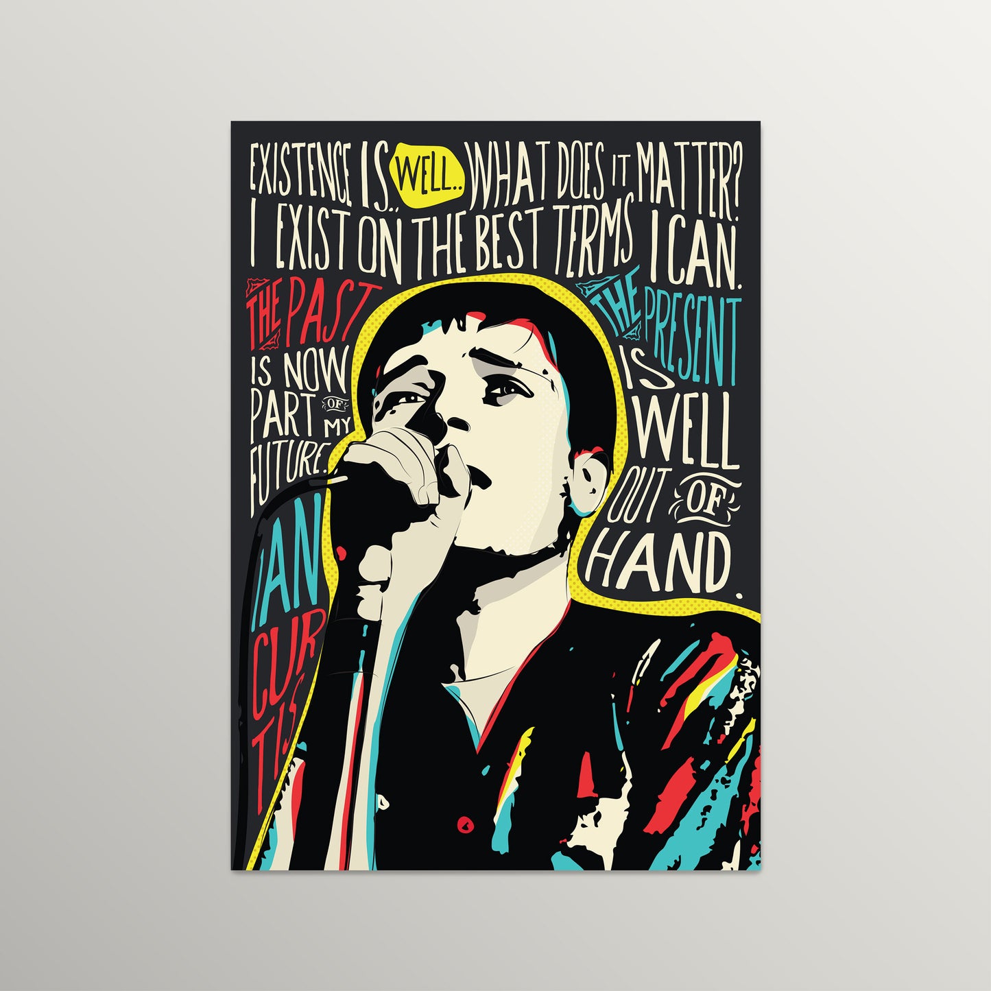 Pop Art IC Quote Print - Existential Musician Portrait Poster