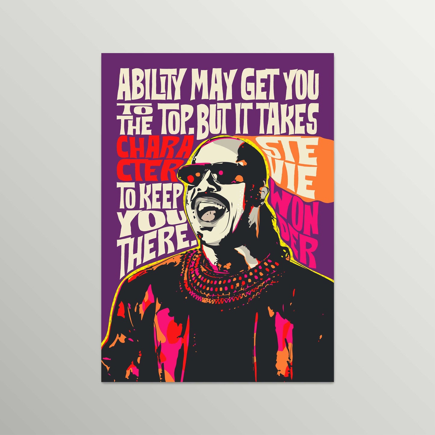 Pop Art Icon Portrait – Legendary Soul Quote Print – Funk & Soul Wall Art