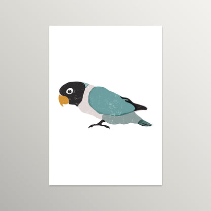 Elegant Illustrated Parrot Giclée Fine Art Print - A Captivating Addition to Any Space - Nursery Decor, UNFRAMED Wall Art for Bird Lovers