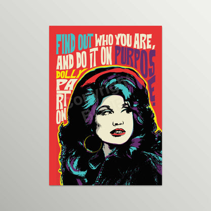 Pop Art Icon Portrait – Inspirational Quote Print – Dolly Parton Wall Art