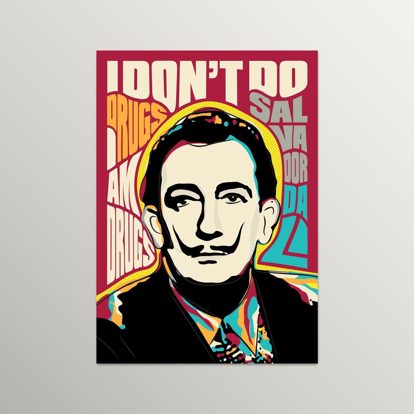 Salvador Dali Pop Art Quote | Unframed Wall Art