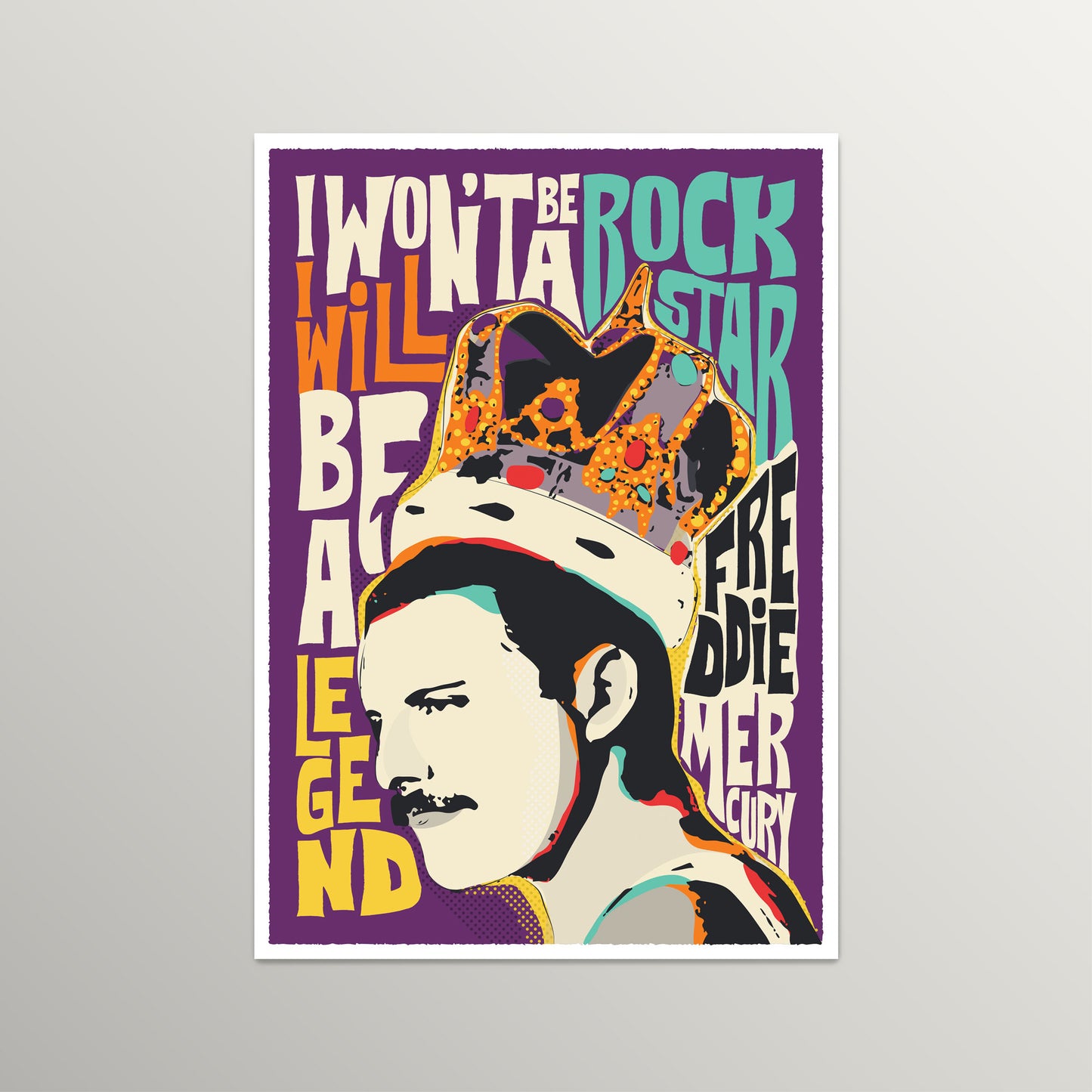 Pop Art Legend Quote | Unframed Wall Art