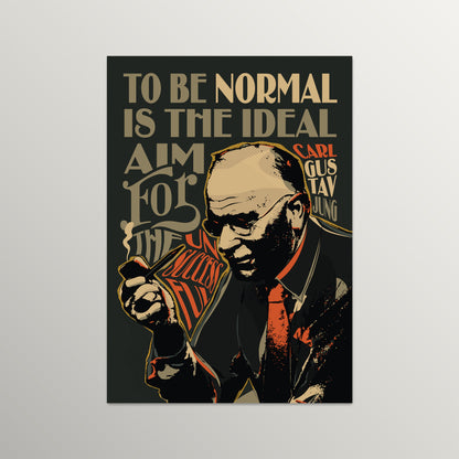 Carl Jung Pop Art Print | Motivational Quote Wall Art UNFRAMED