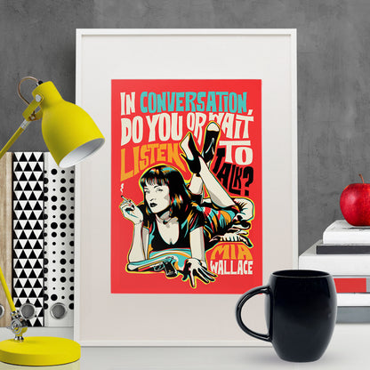 Pop Art Icon Quote of MW | Movie-Inspired Wall Art | Unframed