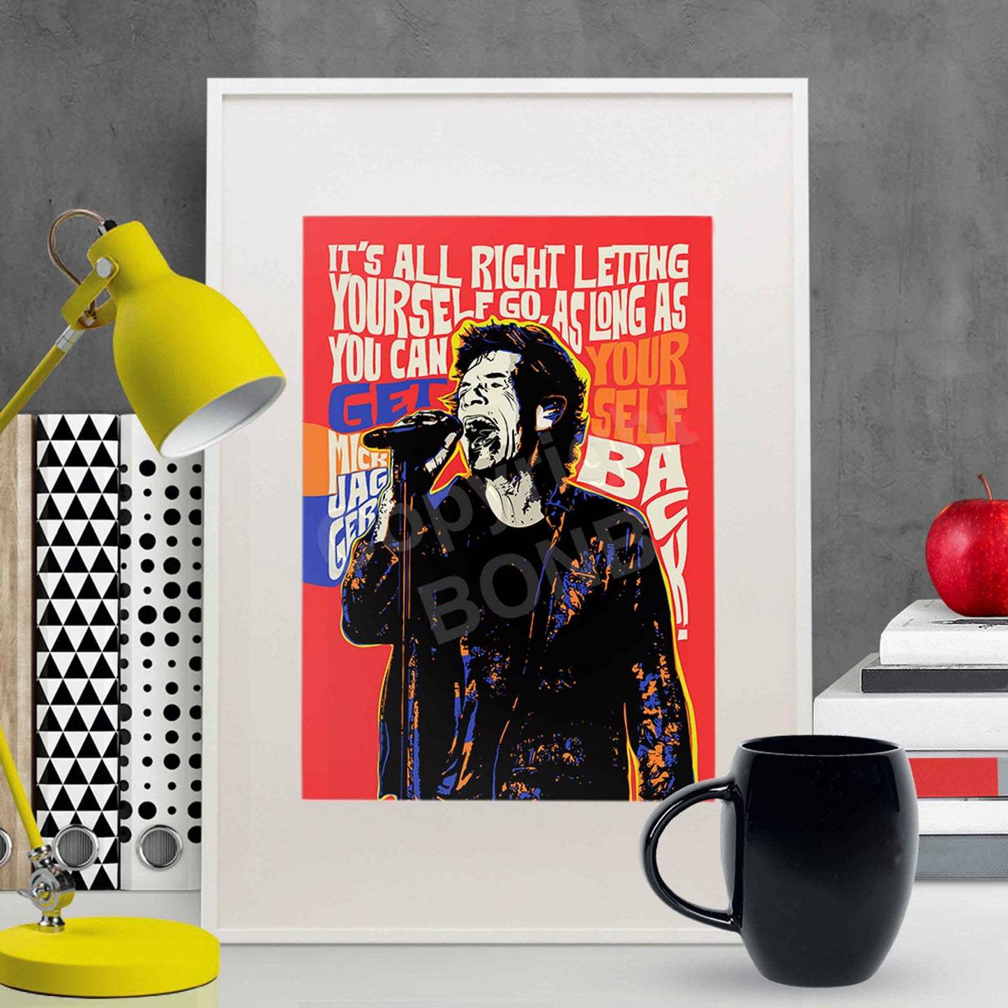 Pop Art Icon Portrait – MJ Quote Print – Dynamic Wall Art