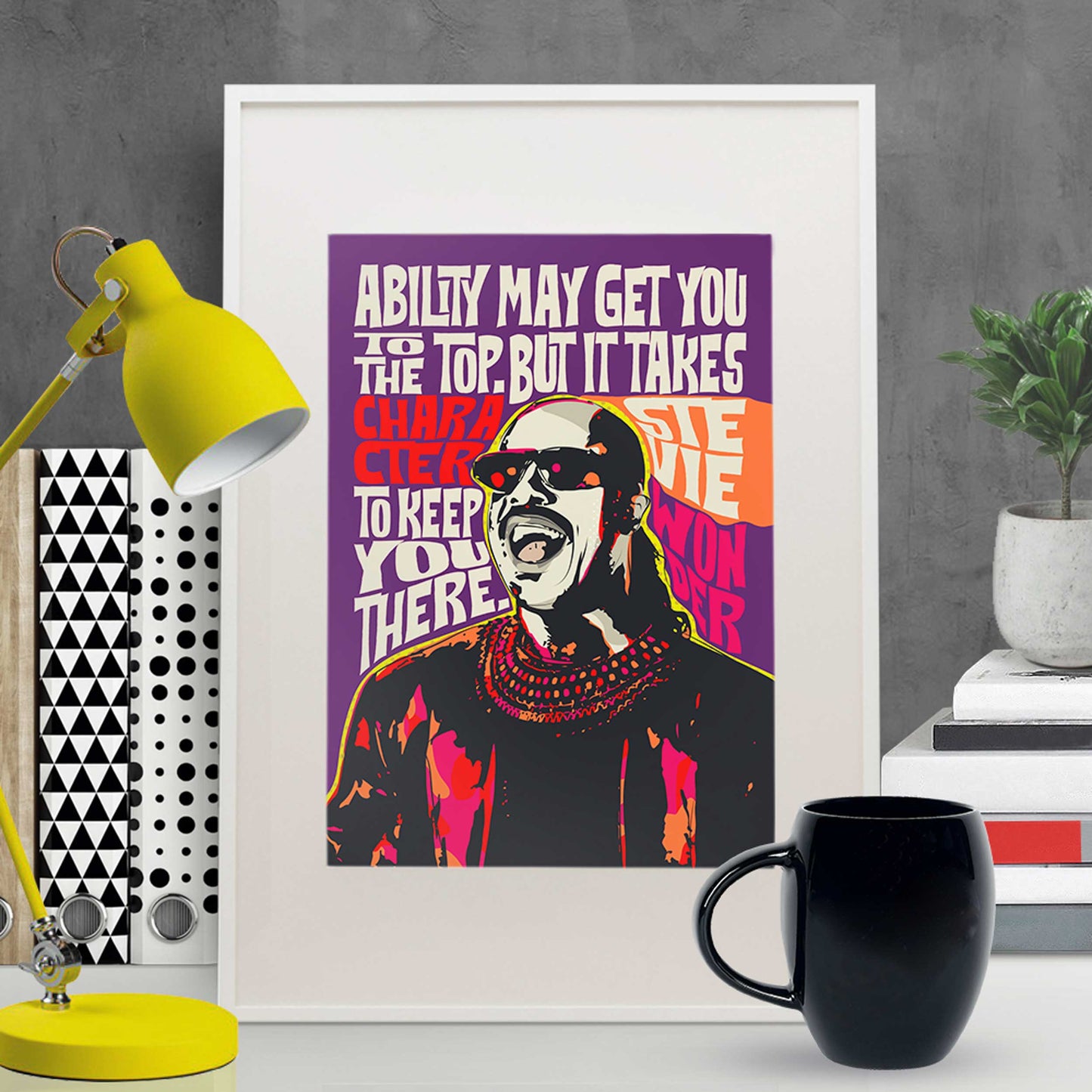 Pop Art Icon Portrait – Legendary Soul Quote Print – Funk & Soul Wall Art