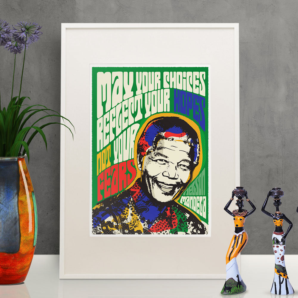 Freedom Leader Pop Art Quote Print | Inspirational Wall Art | UNFRAMED