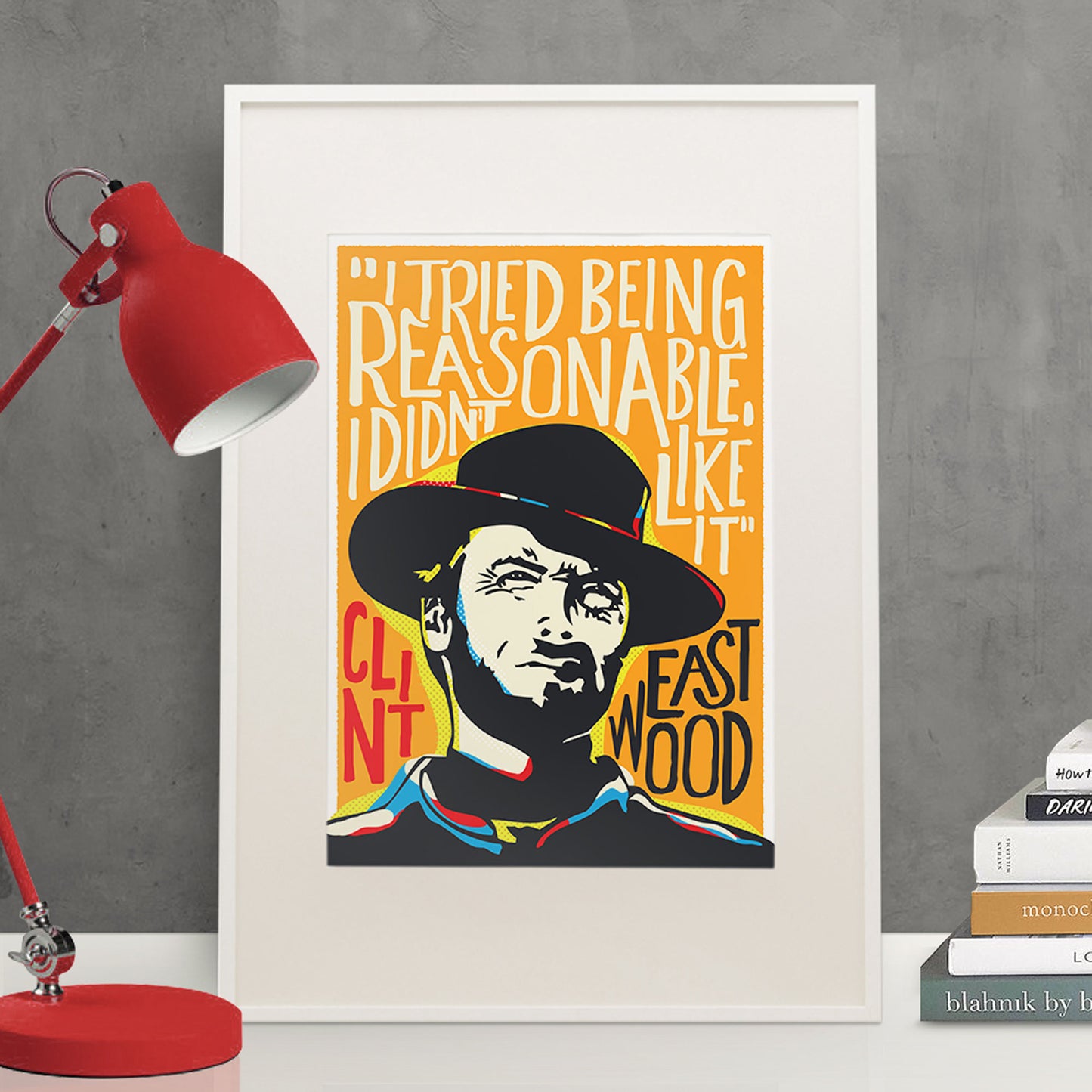 Clint Eastwood Pop Art Quote Print | Iconic Wall Art | UNFRAMED