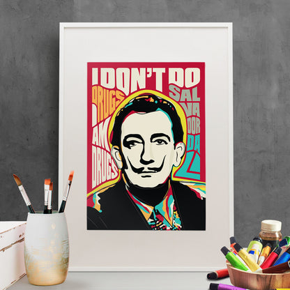 Salvador Dali Pop Art Quote | Unframed Wall Art