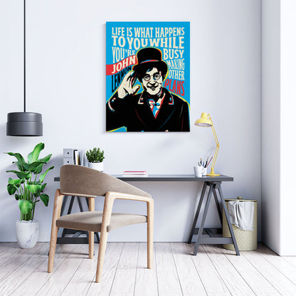 Legendary Music Icon Pop Art Print | Motivational Quote Wall Art | Unframed Print