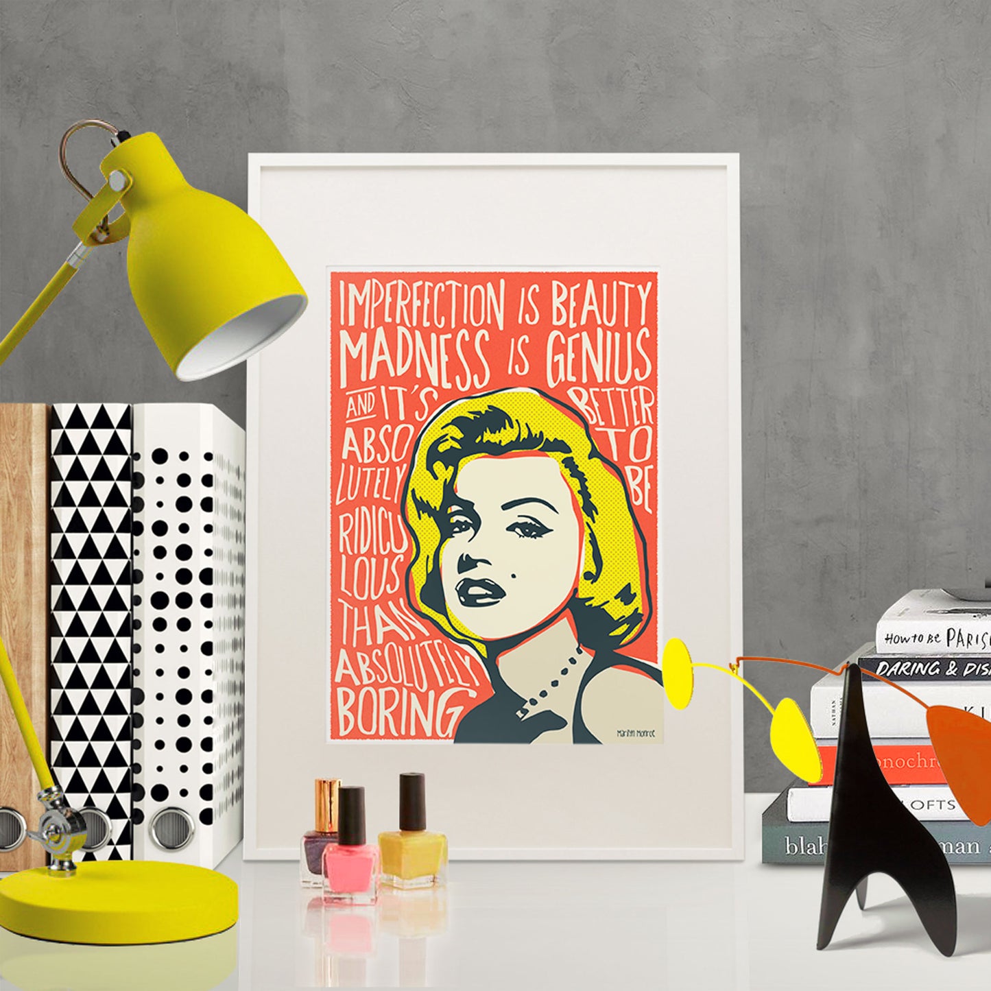 Marilyn Monroe Pop Art Quote Print | Iconic Wall Art | UNFRAMED