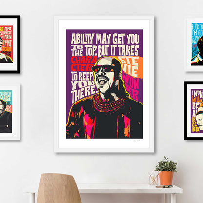 Pop Art Icon Portrait – Legendary Soul Quote Print – Funk & Soul Wall Art