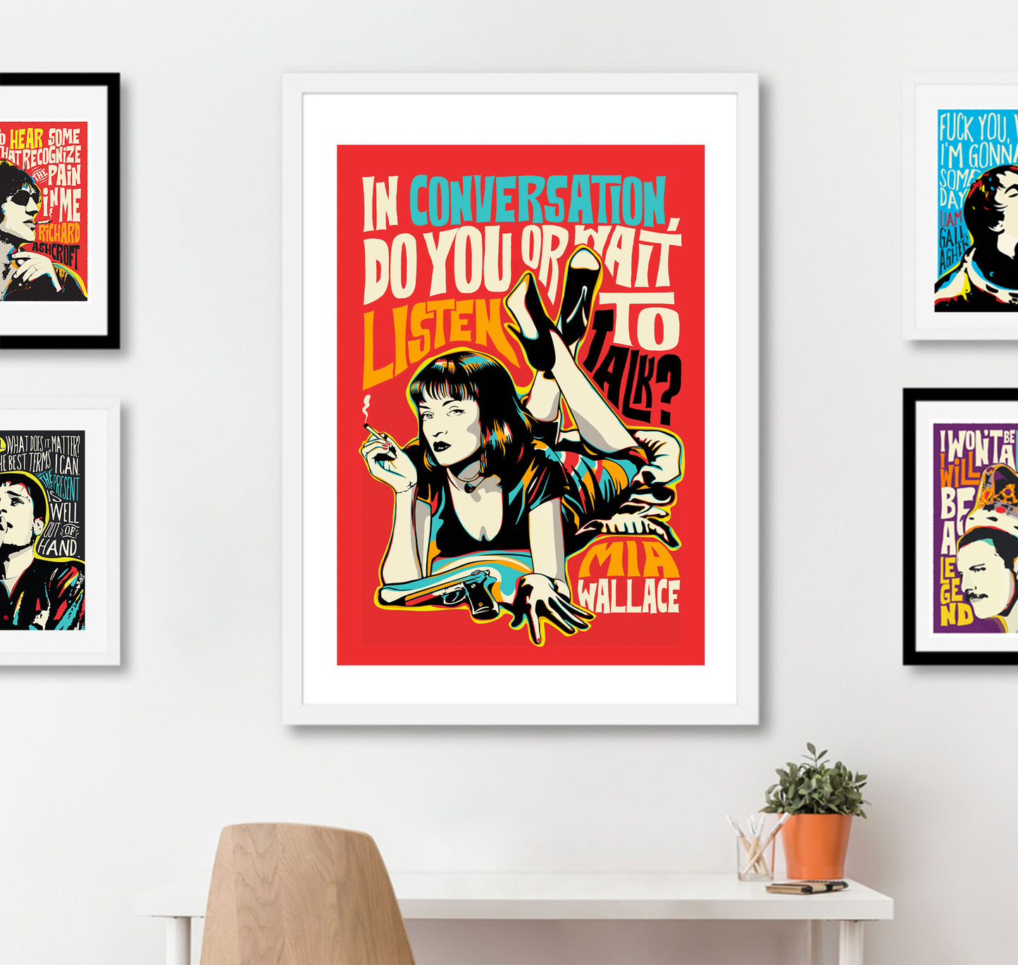 Pop Art Icon Quote of MW | Movie-Inspired Wall Art | Unframed