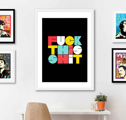 Bold Retro Typography Print | Unframed