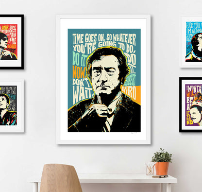 Pop Art Style Portrait of Famous Icons And Their Inspirational Quotes, RDN, gift, UNFRAMED, wall art, print