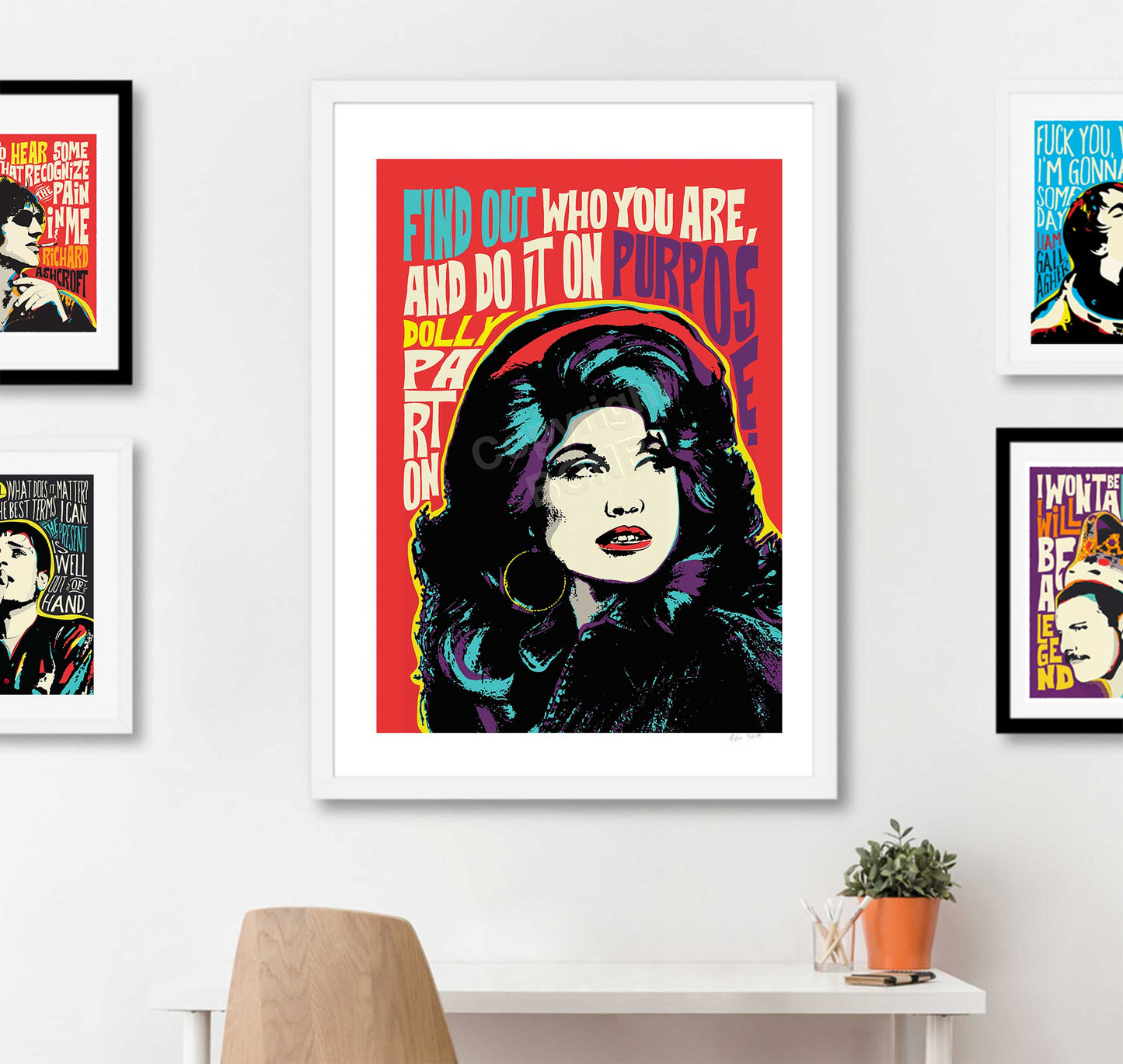 Pop Art Icon Portrait – Inspirational Quote Print – Dolly Parton Wall Art