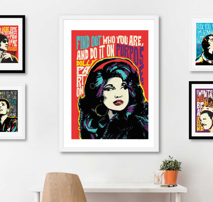 Pop Art Icon Portrait – Inspirational Quote Print – Dolly Parton Wall Art