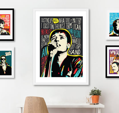 Pop Art IC Quote Print - Existential Musician Portrait Poster