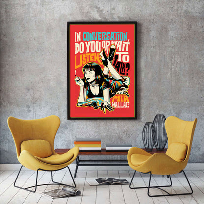 Pop Art Icon Quote of MW | Movie-Inspired Wall Art | Unframed