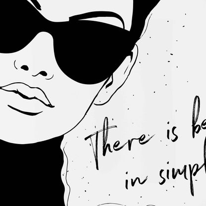 Beauty in Simplicity Minimalist Wall Art, Black and white woman print, Woman fashion art, Woman home decor, Woman wall art, Woman painting, Minimalistic woman art