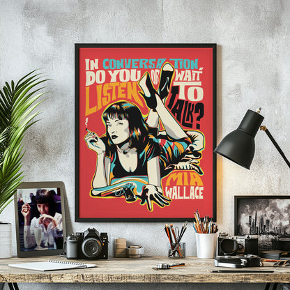 Pop Art Icon Quote of MW | Movie-Inspired Wall Art | Unframed