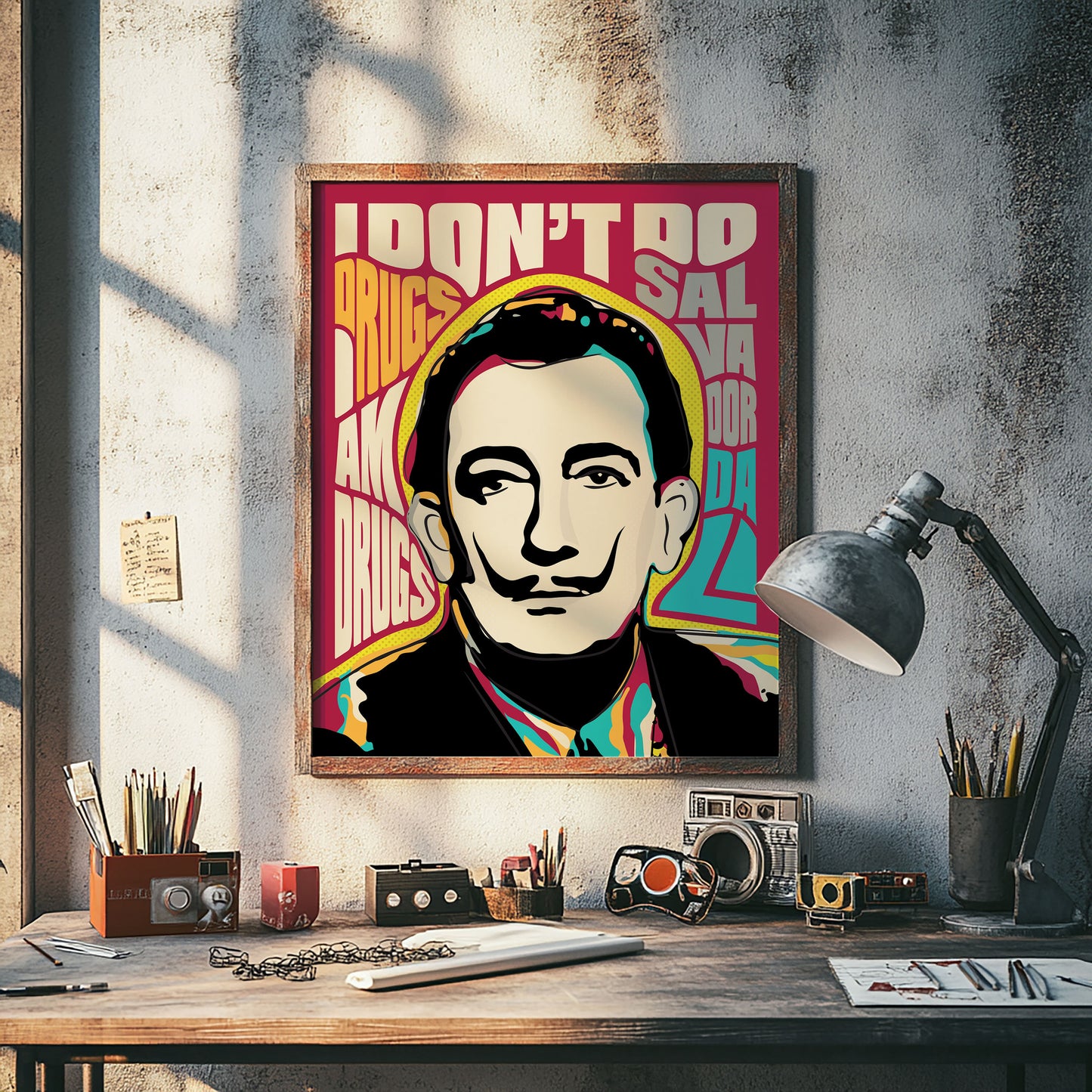 Salvador Dali Pop Art Quote | Unframed Wall Art