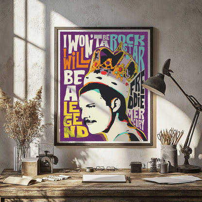 Pop Art Legend Quote | Unframed Wall Art