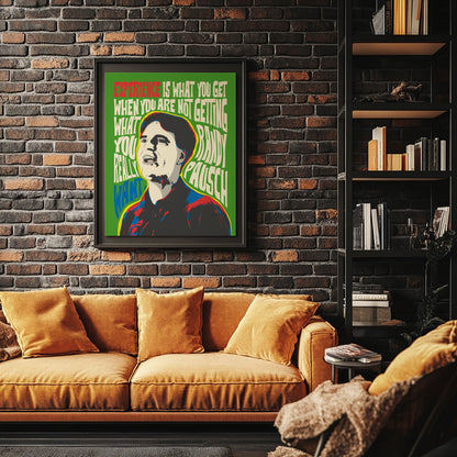 Randy Pausch Pop Art Quote Portrait – Inspirational Wall Art Print | Unframed Giclée Print | Retro Modern Decor | Motivational Gift