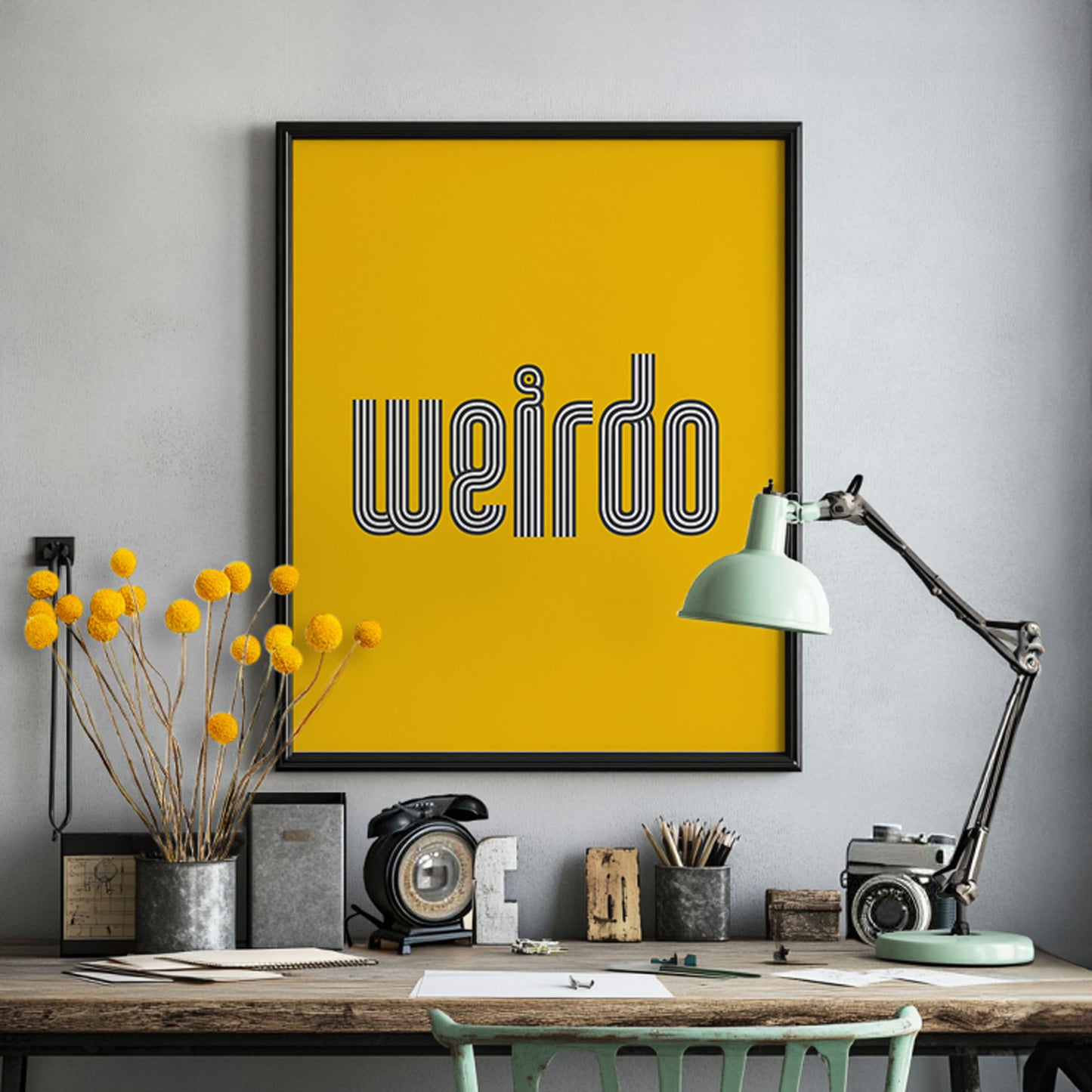 Weirdo | Indie Rock Lyric Print | Unframed